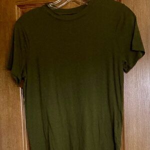 Modal Cotton Blend Olive Tee XS